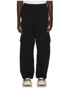 we11done Wide Fit Cargo Trousers - Black