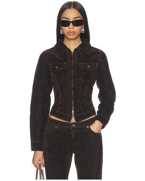 KNWLS Flock Denim Jacket - Black
