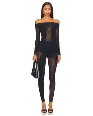 Wolford Lace Tattoo ジャンプスーツ - ブラック