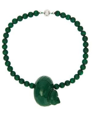 Julietta Collar Con Colgante De Cuentas Mykonos En Color Verde Talla