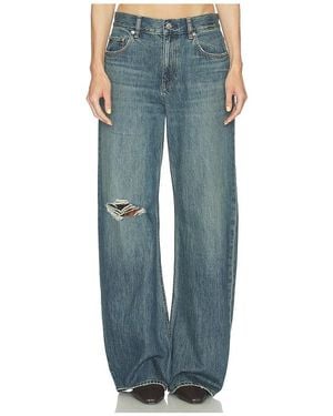 Helmut Lang Relaxed Destroyed Bootcut Jeans - Blue