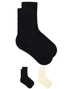 Stems Perfect Scrunch Socks Pack Of 2 - Black