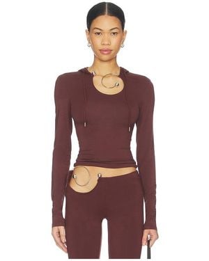 1XBLUE Spiral Slink Hoodie - Red