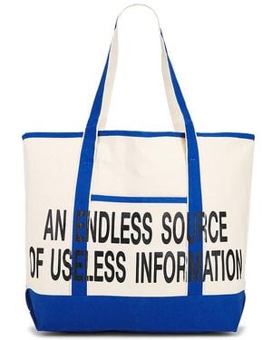 Pleasures Zine Shopper Tote Bag - Blue
