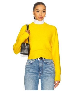 Pistola Sara Shrunken Crewneck Sweater - Yellow