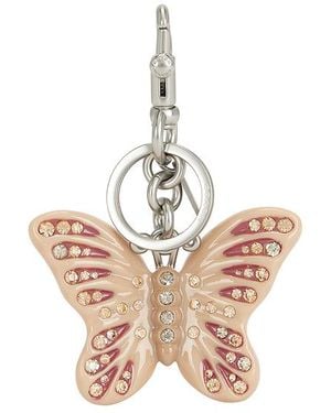 COACH Small Butterfly Bag Charm - White