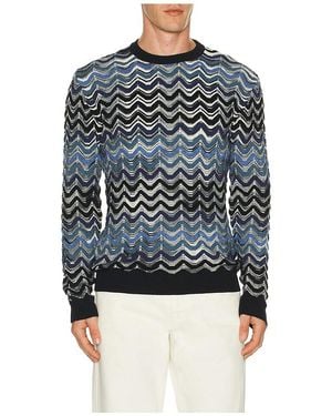 Missoni Crewneck Jumper - Blue