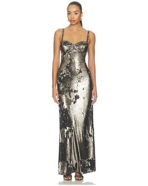 L'Agence Sayla Bias Cut Maxi Dress - White