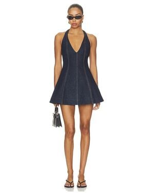 retroféte Renfri Denim Dress - Blue