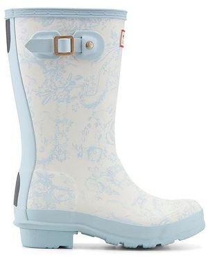 HUNTER X Loveshackfancy Junior Original Short Rain Boot - Blue