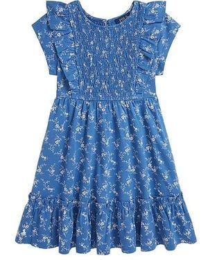 Polo Ralph Lauren Ruffle Dress - Blue