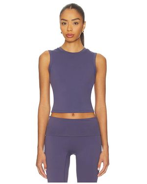 Gold Hinge Coresculpt Crop Tank Top - Blue