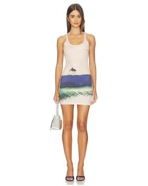 Blumarine Print Jersey Dress - Blue