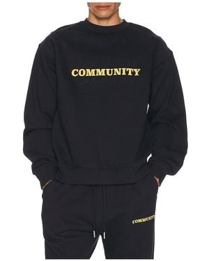 Honor The Gift Track Crew Neck Sweatshirt - Black