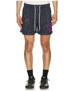 Ryoko Rain Snakeskin Shorts - Blue