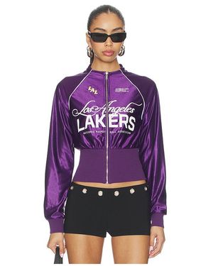 OFF SEASON La Lakers Cropped Track Jacket - Purple