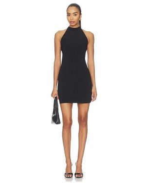Norma Kamali X Lifestyle Halter Mini Dress - Black