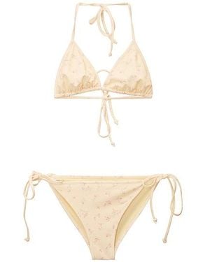 LoveShackFancy Tween Dannie Bikini - White
