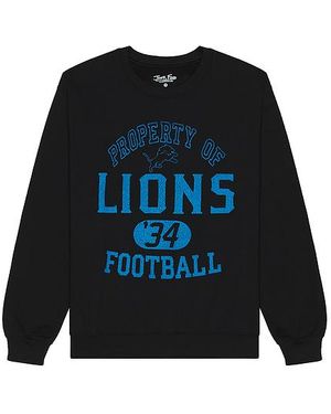 Junk Food Lions Property Crew Fleece Sweatshirt - Black
