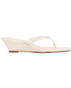 SCHUTZ SHOES Roslyn Wedge Sandal - White