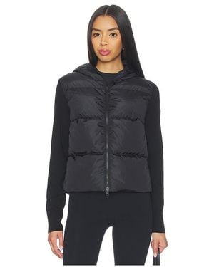 Canada Goose Hybridge Wide Quilt Knit Hoodie - Black