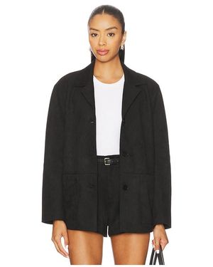 Elodie the Label Elodie Hayes Vegan Suede Jacket - Black