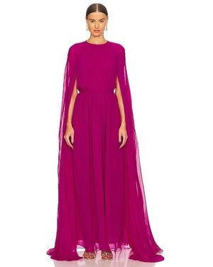 Essentiel Antwerp Edomboy Cape Maxi Dress - Purple