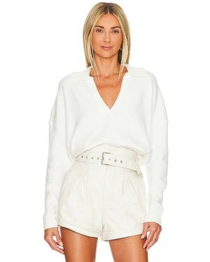 Central Park West Marti Polo Jumper - White