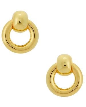 Jenny Bird Mini Puffy Faye Knockers Earrings - Metallic