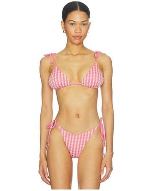 Seafolly Bella Slide Triangle Bikini Top - Orange