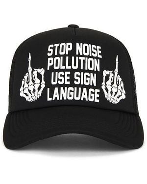 Pleasures Pollution Trucker Hat - Black