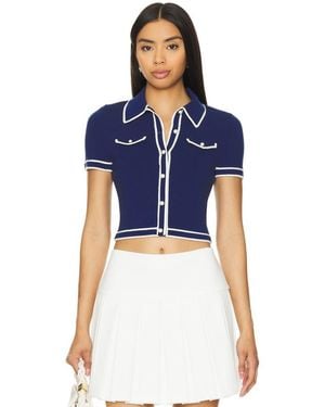 Alice + Olivia Marlena ポロシャツ - ブルー