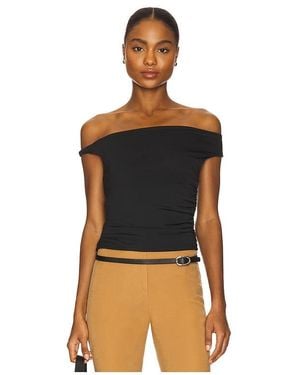 superdown Baylie Off Shoulder Top - Black