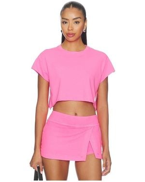 Free People X Fp Movement Hot Shot Cropped Tee - Pink