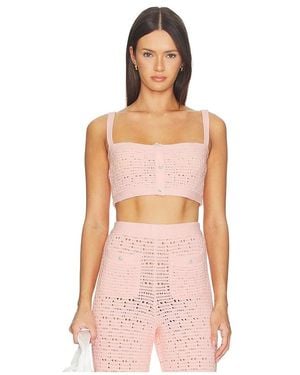 MAJORELLE Emiliana Knit Bralette - Pink