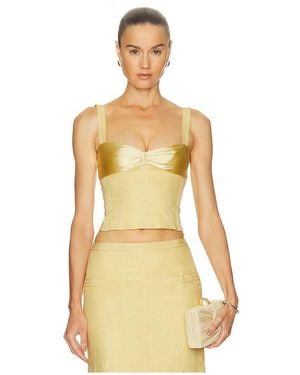 Camila Coelho Cassia Top - Yellow