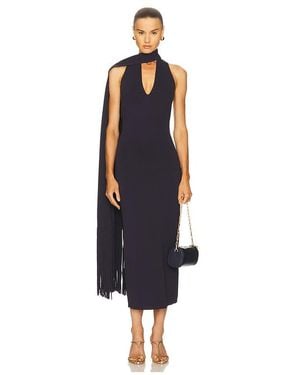 Cult Gaia Vestido Punto Caia En Color Azul Marino Talla En