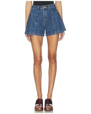 A.Brand 94 Pleated Short - Blue