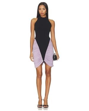 Et Ochs Atticus Knit Combo Mini Dress - Black