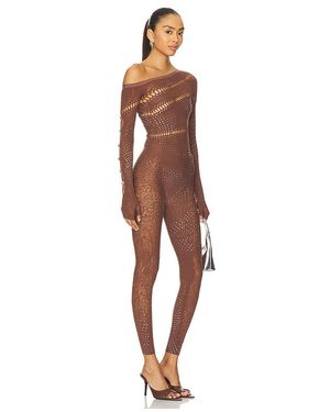 Poster Girl Ivy Long Rhinestone Jumpsuit - Multicolour