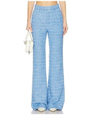 SAU LEE Asha Tweed Pant - Blue