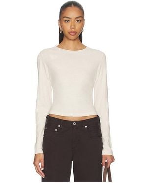PERFECTWHITETEE Jamie Recycled Cotton Long Sleeve - White