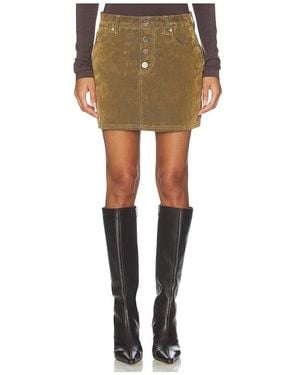 ALIGNE JUPE COURTE CORRIE FLOK en Cognac - Multicolore