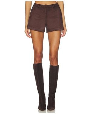 SNDY'S Shorts Woods Faux Suede - Braun