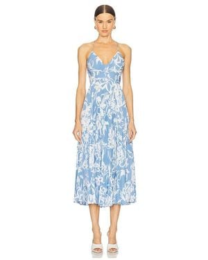 Astr Midi-Kleid Dress - Blau