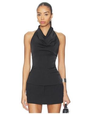 ALL THE WAYS Beth Halter Top - Black
