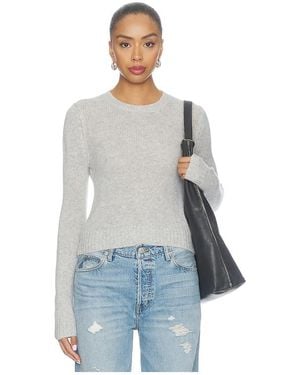 Enza Costa Cashmere Shrunken Crew - White