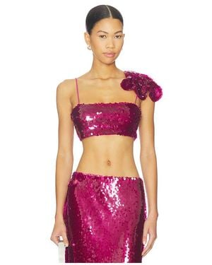 MOTHER OF ALL Mela Sequins トップ - ピンク