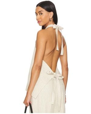 Lioness Hills Halter Top - White