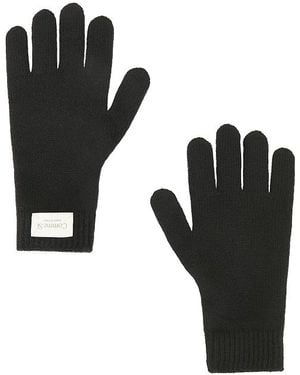 Comme Si Cashmere Short Gloves - Black